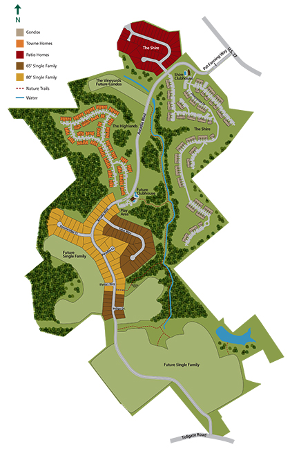 Location Map for the Arcadia Community